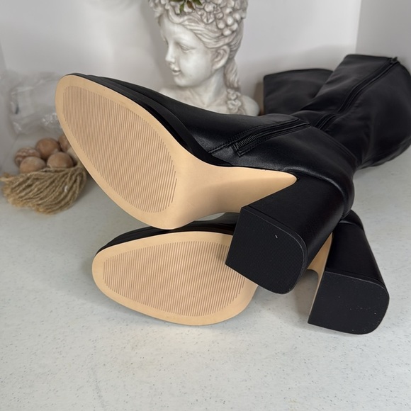 Steve Madden MYNDIE BLACK Boots Size 10 - Picture 7 of 12